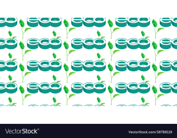 eco lettering logo seamless pattern eco lettering logo seamless pattern