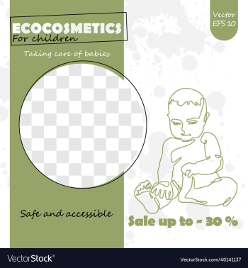 eco shop for children banner minimalism art eco shop for children banner minimalism art