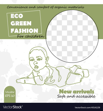 eco shop for children banner minimalism art eco shop for children banner minimalism art