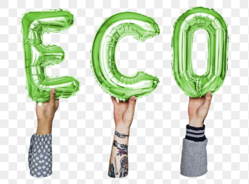 Eco word png, hands holding | Free PNG - rawpixel