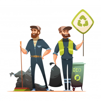 Ecologically responsible waste and garbage collecting Ecologically responsible waste and garbage collecting