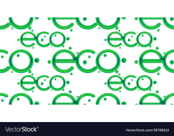 ecology lettering logo seamless pattern ecology lettering logo seamless pattern