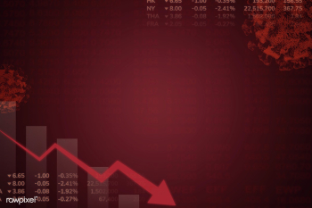 Economic downturn due to the coronavirus social banner template illust.. | Free  photo - 2307941