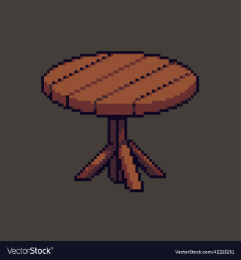editable pixel art wooden table editable pixel art wooden table
