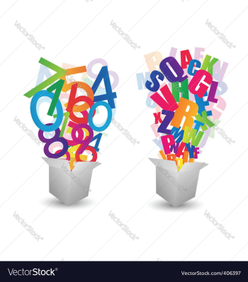 Education boxes vector image Education boxes vector image