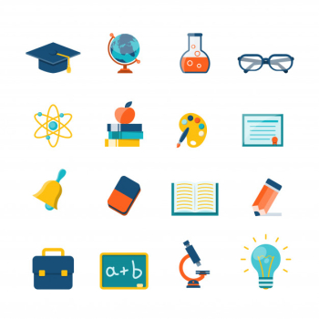 Education flat icons Free Vector Education flat icons Free Vector