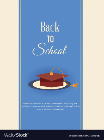 Education with graduation cape vector image Education with graduation cape vector image