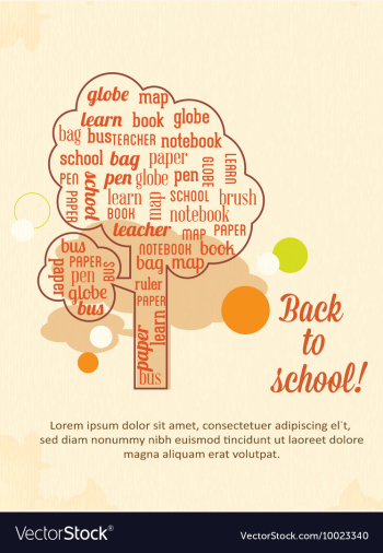 Education with tree vector image Education with tree vector image