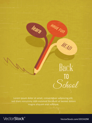 Education with tree vector image Education with tree vector image