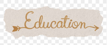 Education word png, gold glittery | Free PNG - rawpixel