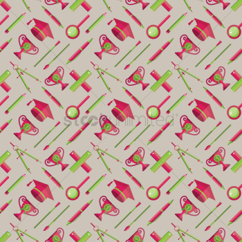 Educational items pattern Educational items pattern