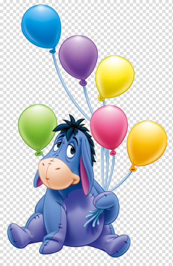 Eeyore's Birthday Party Winnie the Pooh Piglet Birthday cake, hippo transparent background PNG clipart