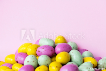 Egg bean ball chocolates textured background Egg bean ball chocolates textured background