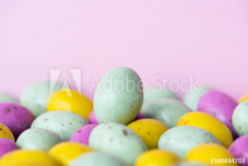 Egg bean ball chocolates textured background Egg bean ball chocolates textured background