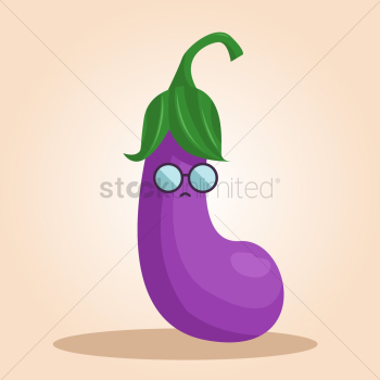 Eggplant cartoon character Eggplant cartoon character
