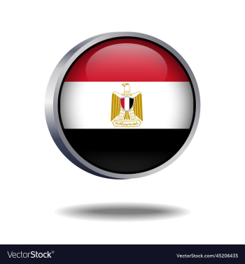 egypt flag button