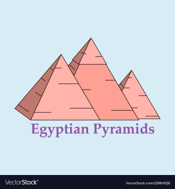 Egypt pyramid giza pyramid vector image Egypt pyramid giza pyramid vector image