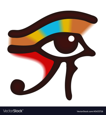 egyptian eye sign isolated