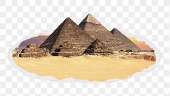 Egyptian pyramids png sticker, ancient | Free PNG - rawpixel