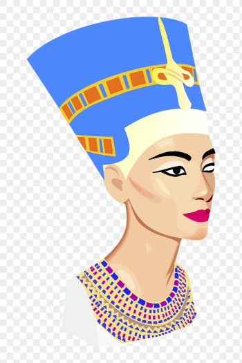 Egyptian queen png sticker, Nefertiti | Free PNG - rawpixel