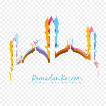 Eid al-Fitr Eid Mubarak Eid al-Adha Ramadan Mosque - Islamic mosque color silhouette 