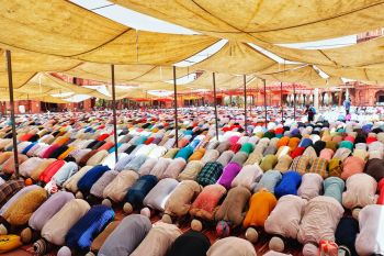 Eid celebration at Jama Masjid, Delhi