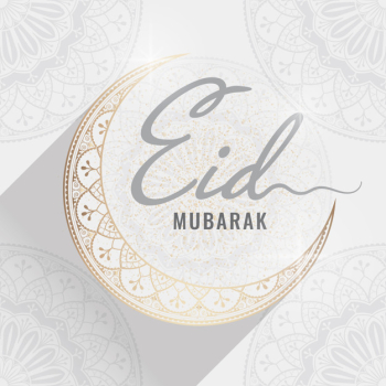 Eid mubarak celebratory illustration