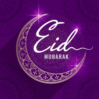 Eid mubarak celebratory illustration