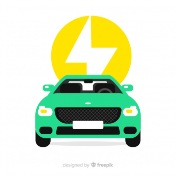 Electric car background Electric car background