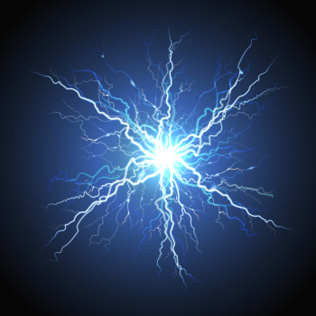Electric lightning starburst realistic image Free Vector Electric lightning starburst realistic image Free Vector