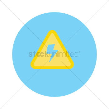 Electrical hazard warning sign Electrical hazard warning sign