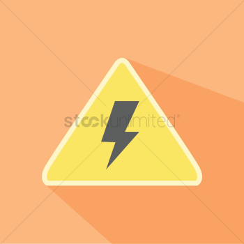 Electrical hazard warning sign Electrical hazard warning sign