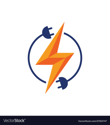 Electricity logo electric logo and icon vector image Electricity logo electric logo and icon vector image