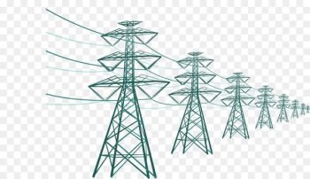 Electricity Transmission tower High voltage Utility pole - Substation wires 