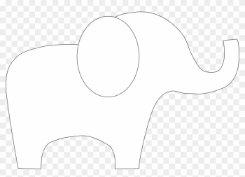 Elefun Baby Quilt Finished Hip To Be A Square Podcast - Baby Elephant Outline Png Elefun Baby Quilt Finished Hip To Be A Square Podcast - Baby Elephant Outline Png