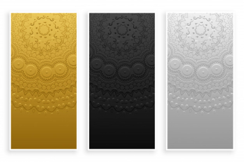 Elegant And Premium Mandala Set | Download now free vectors on Freepik