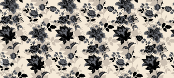 Elegant Black and White Floral Pattern Elegant Black and White Floral Pattern