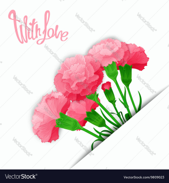 Elegant bouquet With Love vector image Elegant bouquet With Love vector image