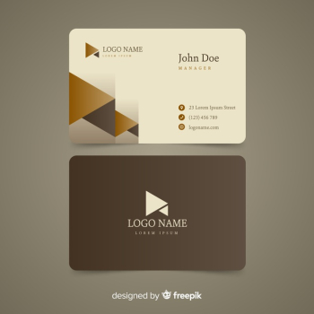 Elegant business card template Free Vector