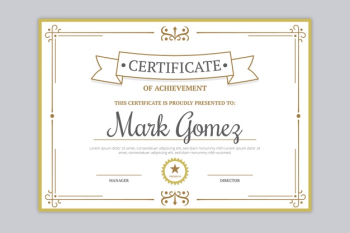 Elegant certificate award template concept Free Vector Elegant certificate award template concept Free Vector