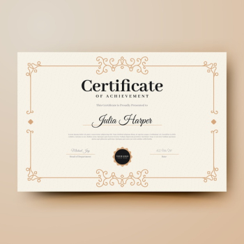 Elegant certificate template Free Vector Elegant certificate template Free Vector