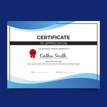 Elegant certificate template Free Vector Elegant certificate template Free Vector