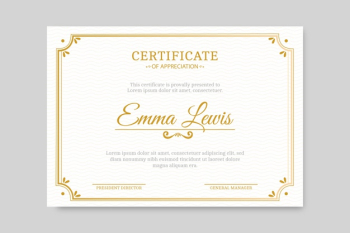 Elegant certificate template Free Vector Elegant certificate template Free Vector