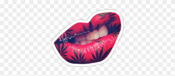 Elegant Cool Pictures Of People Smoking Lips Stickers - 3in X 2in Oval Nd North Dakota Sticker Vinyl Window