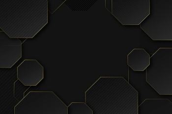 Elegant dark background with golden details Free Vector