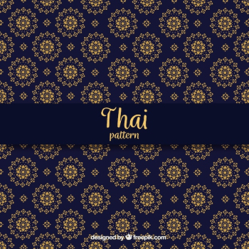 Elegant dark blue thai pattern Elegant dark blue thai pattern