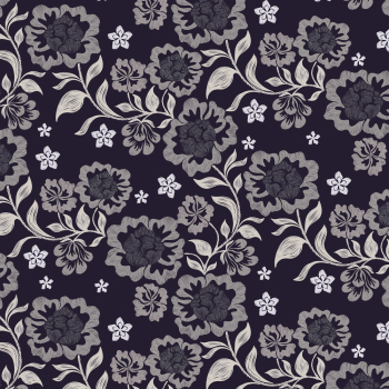Elegant Floral Pattern on Dark Background Elegant Floral Pattern on Dark Background