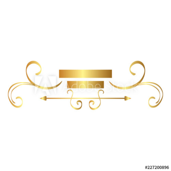 elegant golden frame icon elegant golden frame icon