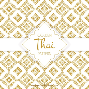 Elegant golden thai pattern Elegant golden thai pattern