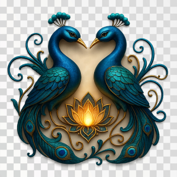 Elegant Hindu Wedding Peacock Clipart Elegant Hindu Wedding Peacock Clipart